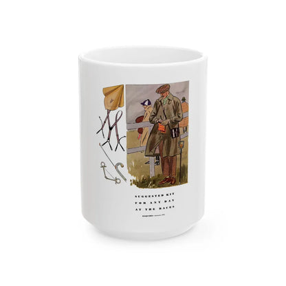 Esquire Fashion Illustration, Autumn 1933 (11) - White Coffee Mug-15oz-Go Mug Yourself