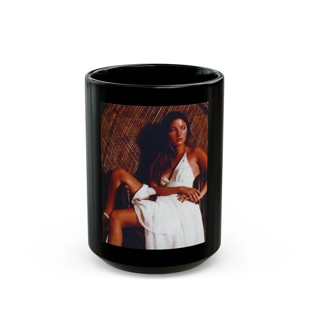 Jane Seymour #21 (Vintage Female Icon) Black Coffee Mug-15oz-Go Mug Yourself