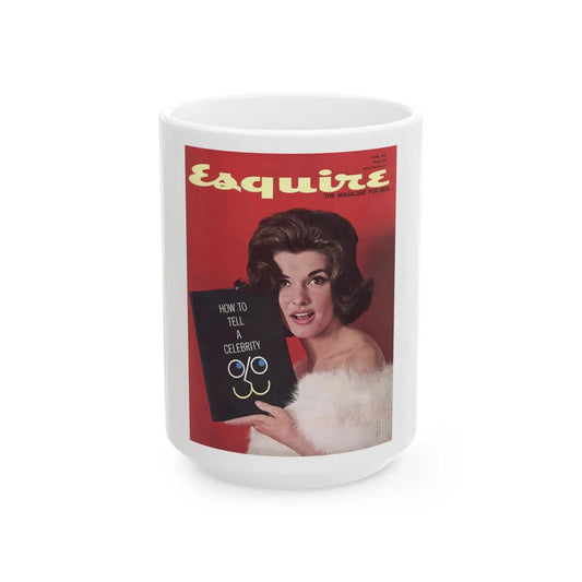 Nancy Kovack #94 - Esquire June 1961 (Vintage Female Icon) White Coffee Mug-15oz-Go Mug Yourself