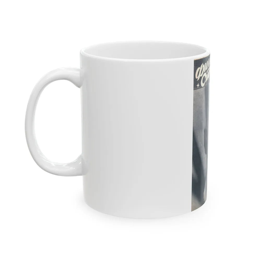 Hazel Court #72 - B&W Magazine Cover (Vintage Female Icon) White Coffee Mug-Go Mug Yourself