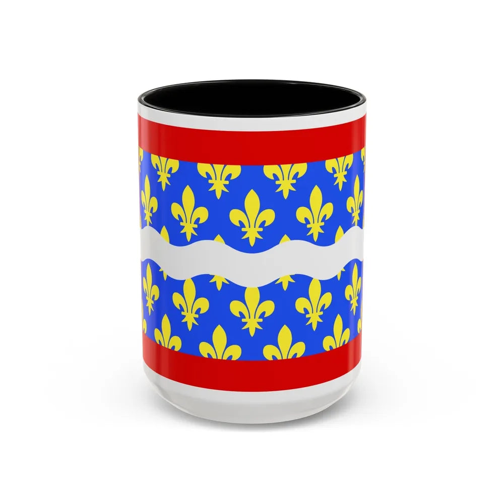 Flag of Cher France - Accent Coffee Mug-15oz-Black-Go Mug Yourself