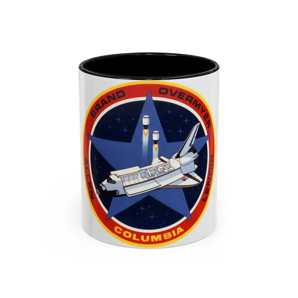 STS 5 (NASA) Accent Coffee Mug-11oz-Black-Go Mug Yourself