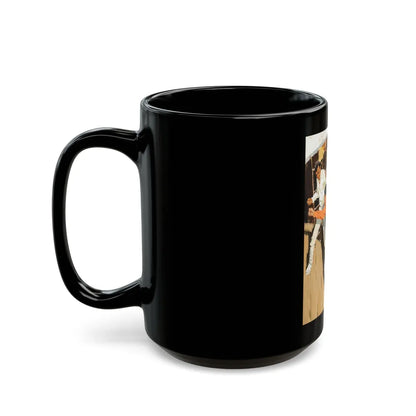 Boat Fight - Black Coffee Mug-Go Mug Yourself