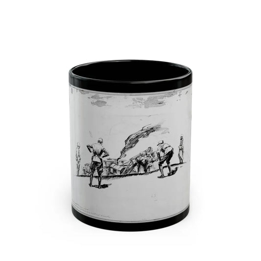 De Alton Valentine Illustration - Black Coffee Mug-11oz-Go Mug Yourself