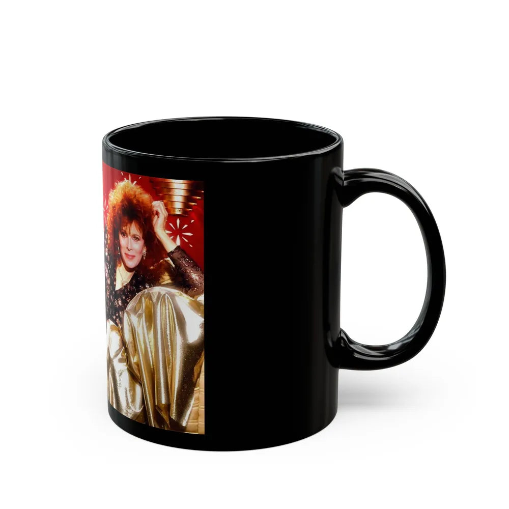 Jill St. John #161 (Vintage Female Icon) Black Coffee Mug-Go Mug Yourself