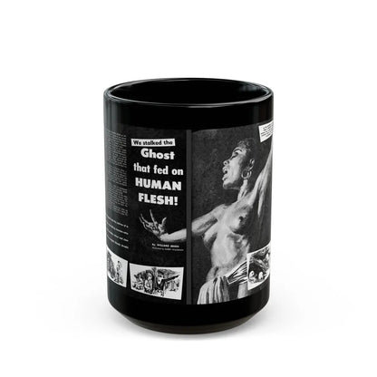 Ghost that fed on Human Flesh, Real Men magazine, December 1958 - Black Coffee Mug-15oz-Go Mug Yourself