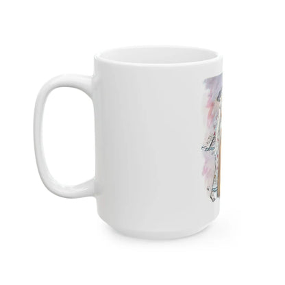 Coty Muse perfume advertisement, 1948 - White Coffee Mug-Go Mug Yourself