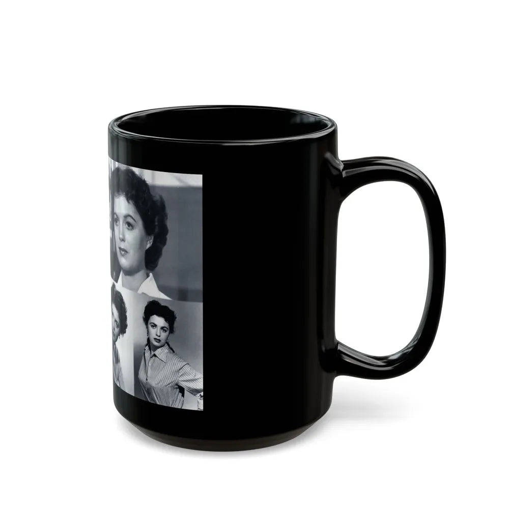 Faith Domergue #82 - Wallpaper (Vintage Female Icon) Black Coffee Mug-Go Mug Yourself