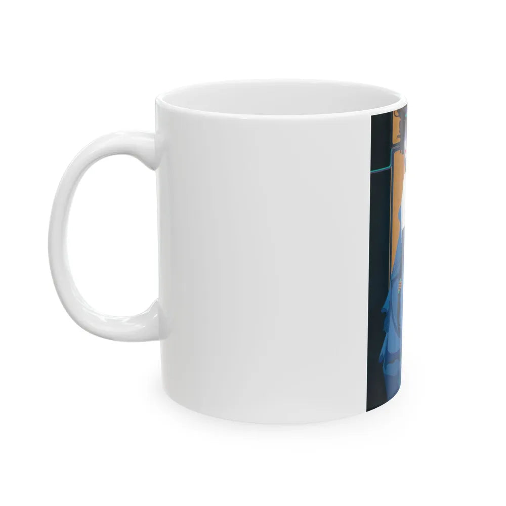 Blue Indigo - White Coffee Mug-Go Mug Yourself