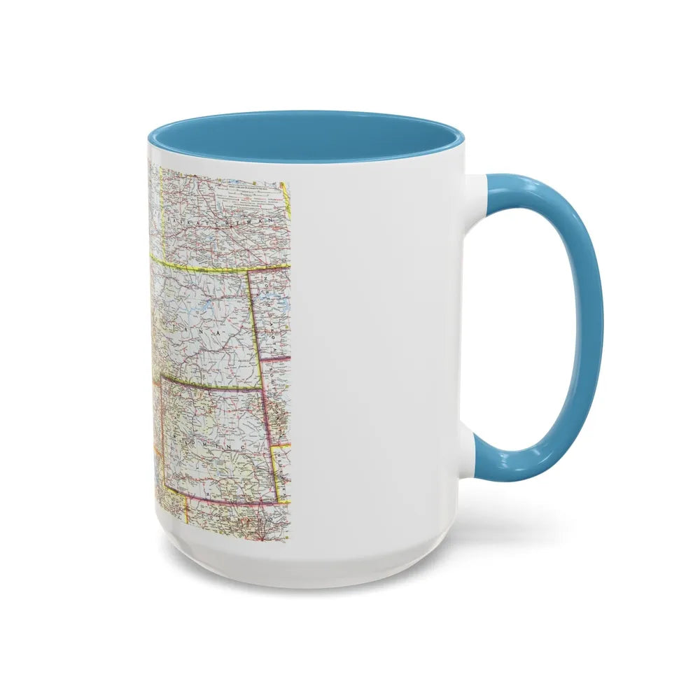 USA - Northwestern (1960) (Map) Accent Coffee Mug-Go Mug Yourself