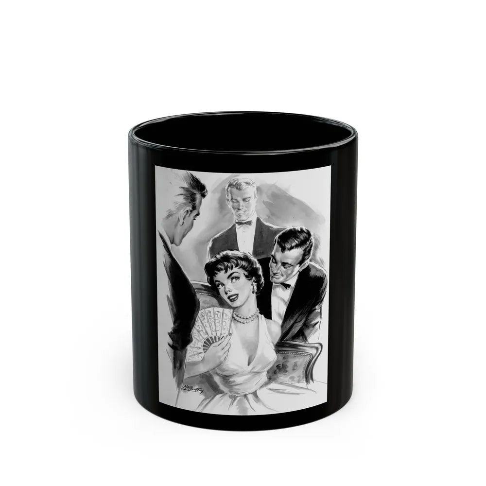 Comedienne, interior magazine illustration - Black Coffee Mug-11oz-Go Mug Yourself