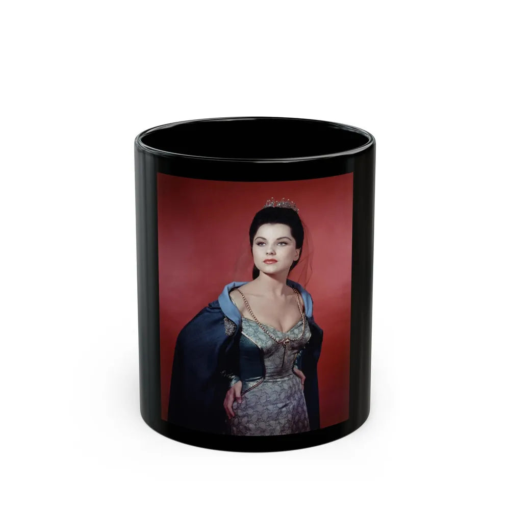 Debra Paget #137 (Vintage Female Icon) Black Coffee Mug-11oz-Go Mug Yourself