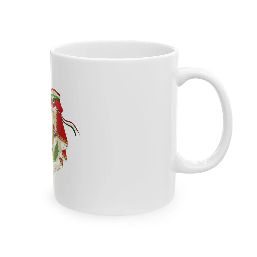 Coat of Arms of the First Mexican Empire - White Coffee Mug-Go Mug Yourself