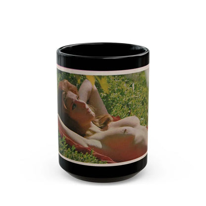 Victoria Vetri #52 - Playboy Mag. May '68 - 1 Topless Photo (Vintage Female Icon) Black Coffee Mug-15oz-Go Mug Yourself