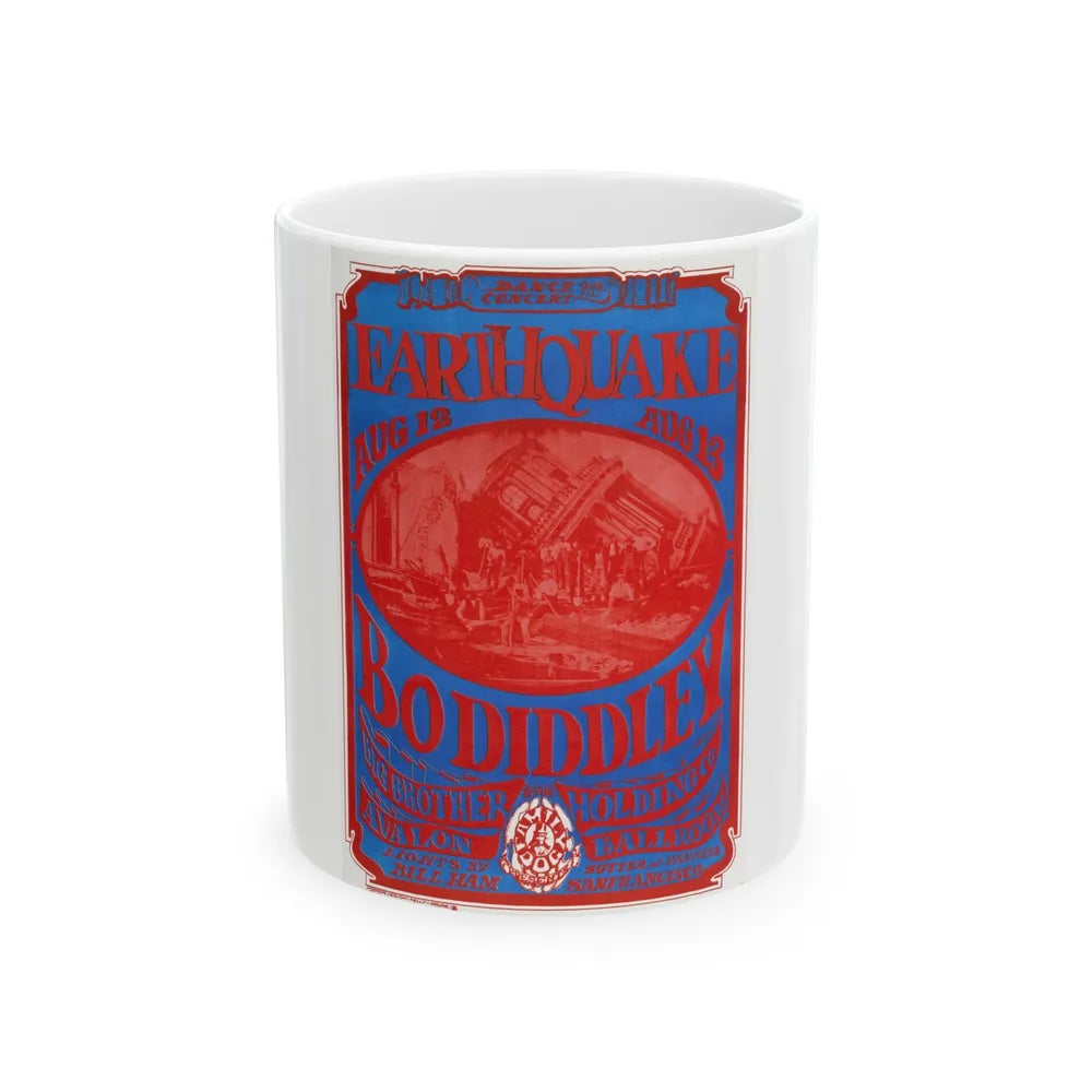 Bo Diddley Poster (Music Poster) White Coffee Mug-11oz-Go Mug Yourself