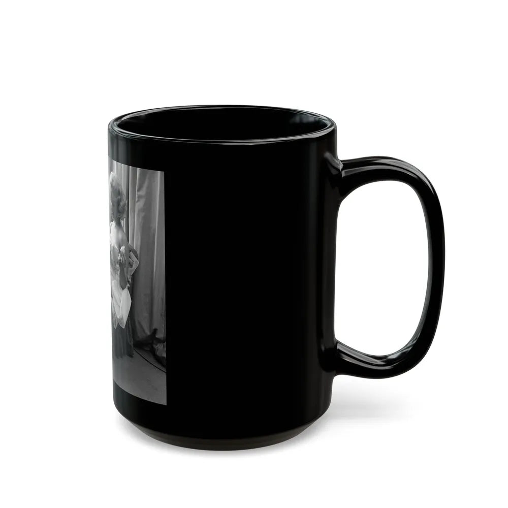 Greta Thyssen #70 (Vintage Female Icon) Black Coffee Mug-Go Mug Yourself