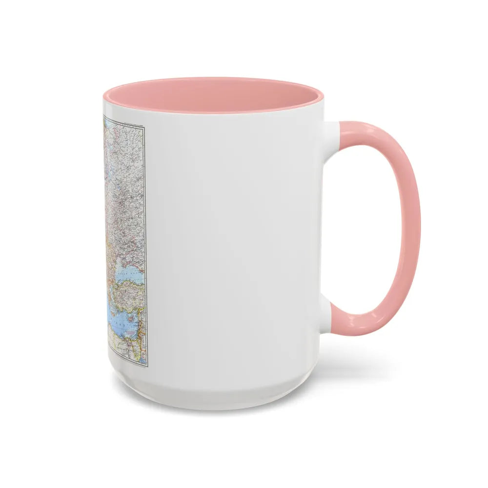 Europe (1969) (Map) Accent Coffee Mug-Go Mug Yourself