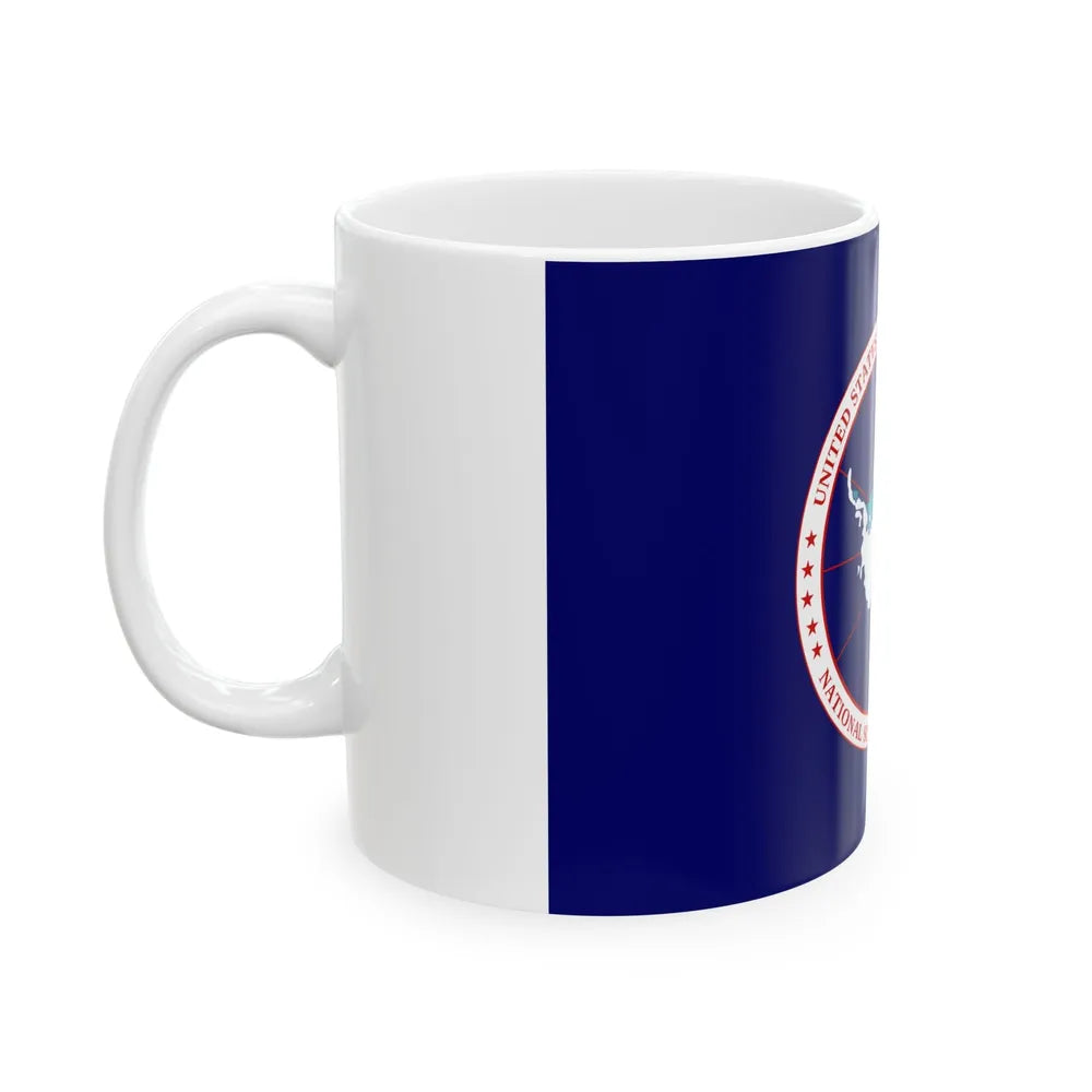 Flag of National Science Foundation Antarctic Program 2 - White Coffee Mug-Go Mug Yourself