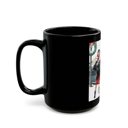 Collier's magazine cover, December 13th, 1952 - Black Coffee Mug-Go Mug Yourself