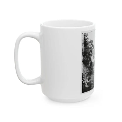 Deep Bottom, Va., Vicinity. Transport Linda Of Philadelphia And A Monitor (Onondaga ) On The James (U.S. Civil War) White Coffee Mug-Go Mug Yourself