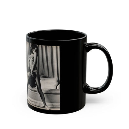 Julie Ege #179 (Vintage Female Icon) Black Coffee Mug-Go Mug Yourself