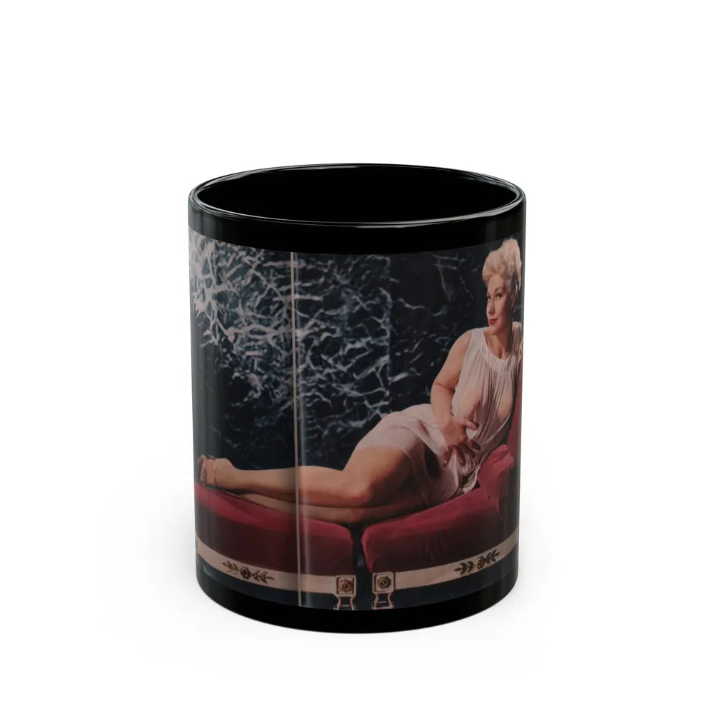 Kim Novak #208 - Playboy Mag. Oct. '59 - Photo (Vintage Female Icon) Black Coffee Mug-11oz-Go Mug Yourself