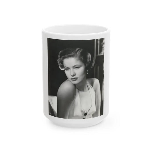 Nancy Olson #03 (Vintage Female Icon) White Coffee Mug-15oz-Go Mug Yourself