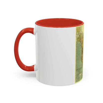 North America (1924) (Map) Accent Coffee Mug-Go Mug Yourself