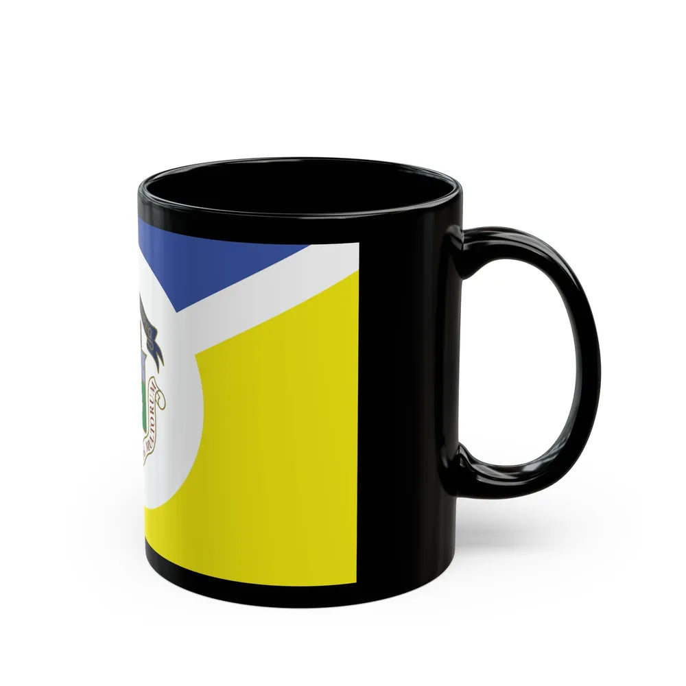 Flag of Winnipeg Canada - Black Coffee Mug-Go Mug Yourself