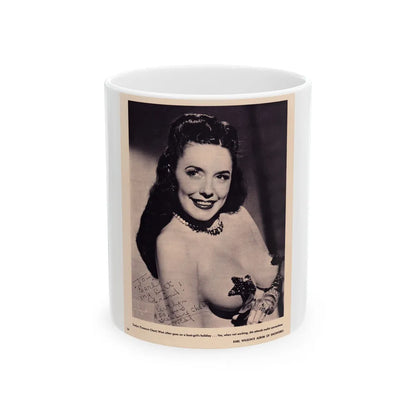 Evelyn West #13 (Vintage Female Icon) White Coffee Mug-11oz-Go Mug Yourself