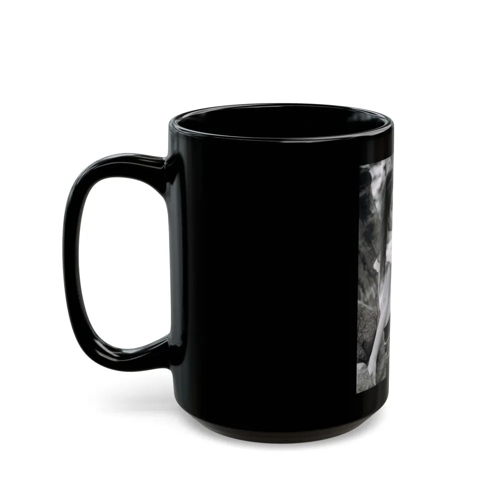 Francine York #61 (Vintage Female Icon) Black Coffee Mug-Go Mug Yourself