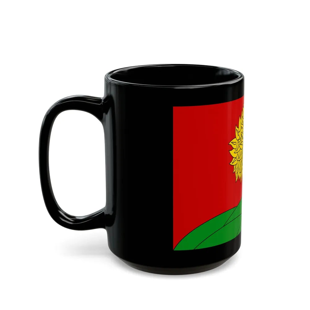 Flag of Lipetsk Oblast Russia - Black Coffee Mug-Go Mug Yourself