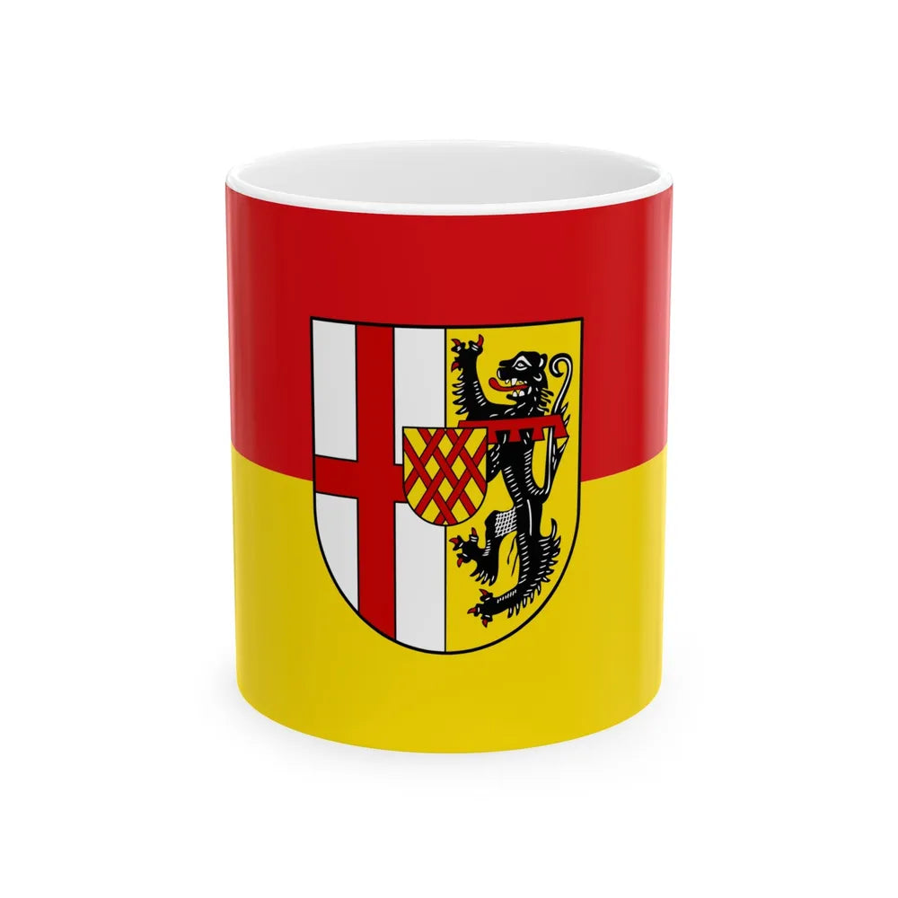 Flag of Vulkaneifel Germany - White Coffee Mug-11oz-Go Mug Yourself