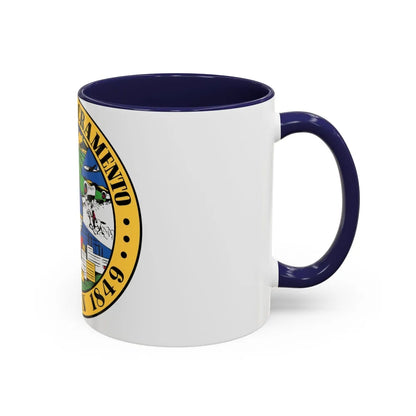 Seal of Sacramento California - Accent Coffee Mug-Go Mug Yourself