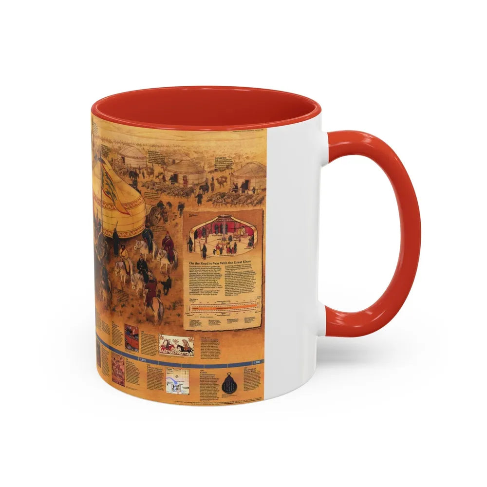 Mongols, The (1996) (Map) Accent Coffee Mug-Go Mug Yourself