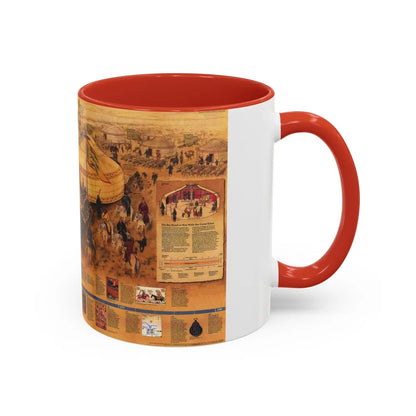 Mongols, The (1996) (Map) Accent Coffee Mug-Go Mug Yourself