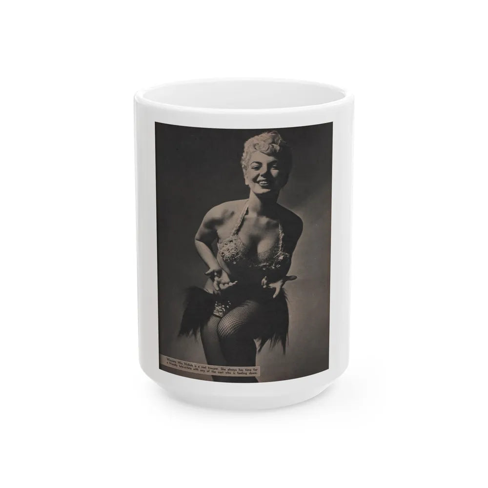 Barbara Nichols #451 - Page 2 of 4 with, 1 B&W Photo & Caption from Sir! Mag. Nov. '52 (Vintage Female Icon) White Coffee Mug-15oz-Go Mug Yourself