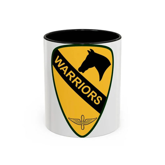 1st Air Cavalry Brigade (U.S. Army) Accent Coffee Mug 11oz Black - Go Mug Yourself