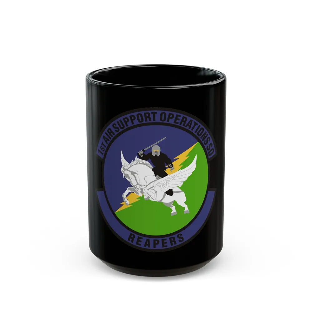 1st Air Support Operations Squadron (U.S. Air Force) Black Coffee Mug-15oz-Go Mug Yourself