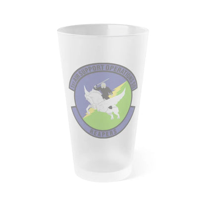 1st Air Support Operations Squadron (U.S. Air Force) Frosted Pint Glass 16oz-Go Mug Yourself