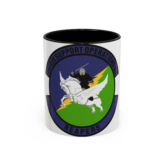 1st Air Support Operations Squadron (U.S. Air Force) Accent Coffee Mug 11oz Black - Go Mug Yourself