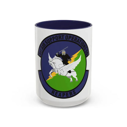 1st Air Support Operations Squadron (U.S. Air Force) Accent Coffee Mug 15oz Navy - Go Mug Yourself