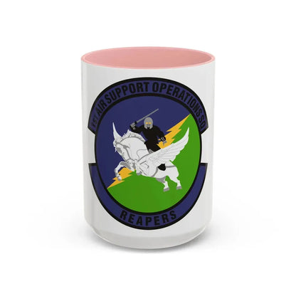 1st Air Support Operations Squadron (U.S. Air Force) Accent Coffee Mug 15oz Pink - Go Mug Yourself