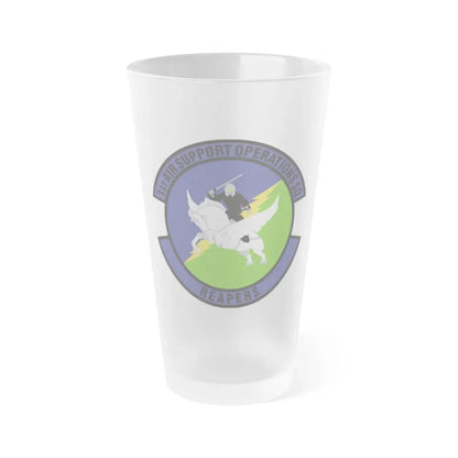 1st Air Support Operations Squadron (U.S. Air Force) Frosted Pint Glass 16oz Default Title - Go Mug Yourself