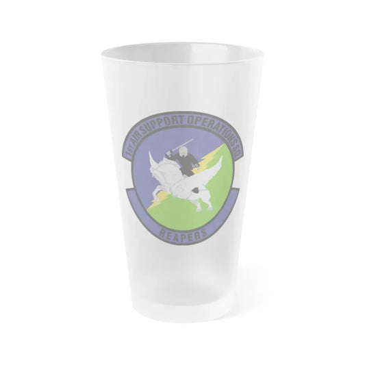 1st Air Support Operations Squadron (U.S. Air Force) Frosted Pint Glass 16oz Default Title - Go Mug Yourself