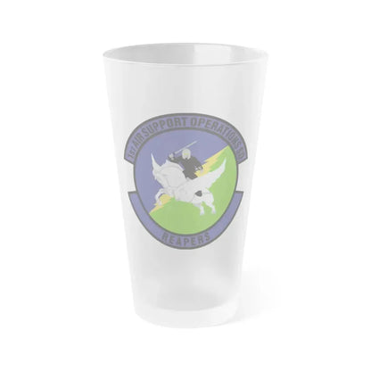 1st Air Support Operations Squadron (U.S. Air Force) Frosted Pint Glass 16oz Default Title - Go Mug Yourself