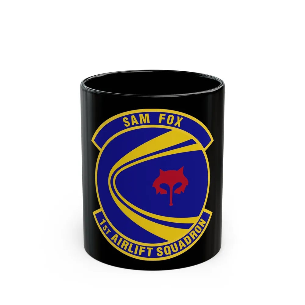 1st Airlift Squadron (U.S. Air Force) Black Coffee Mug-11oz-Go Mug Yourself