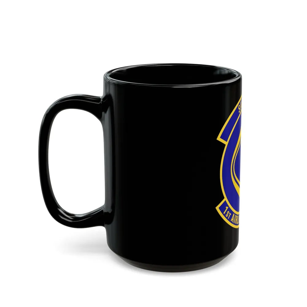 1st Airlift Squadron (U.S. Air Force) Black Coffee Mug-Go Mug Yourself