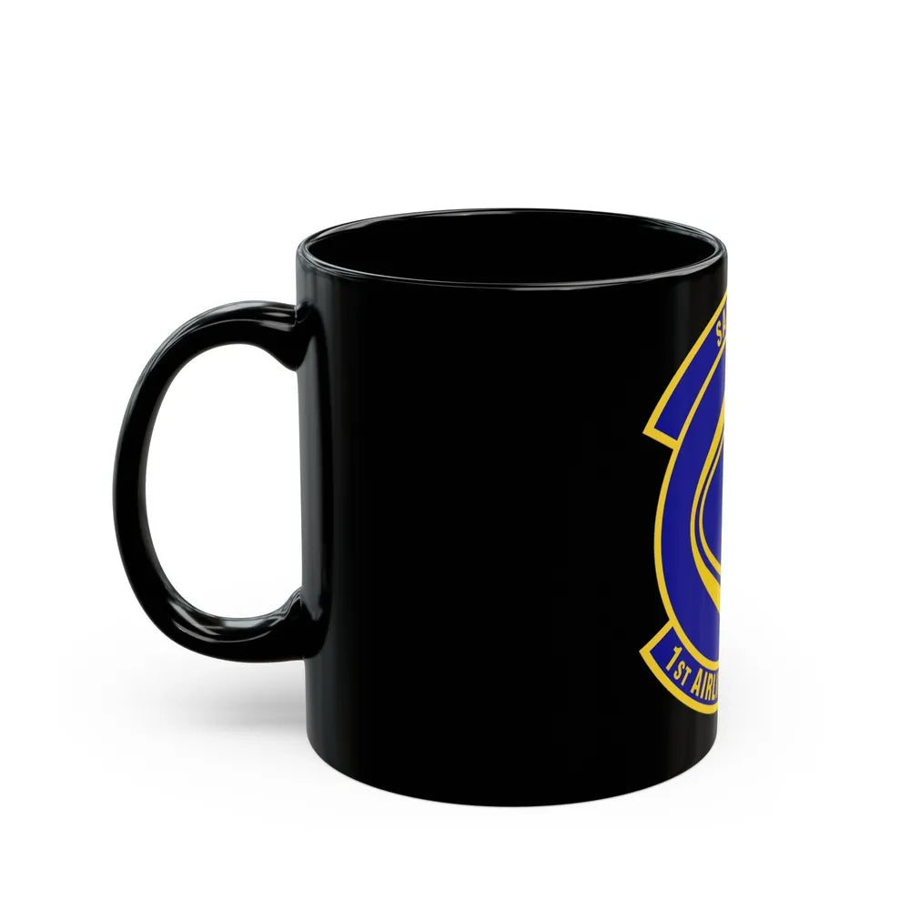 1st Airlift Squadron (U.S. Air Force) Black Coffee Mug-Go Mug Yourself