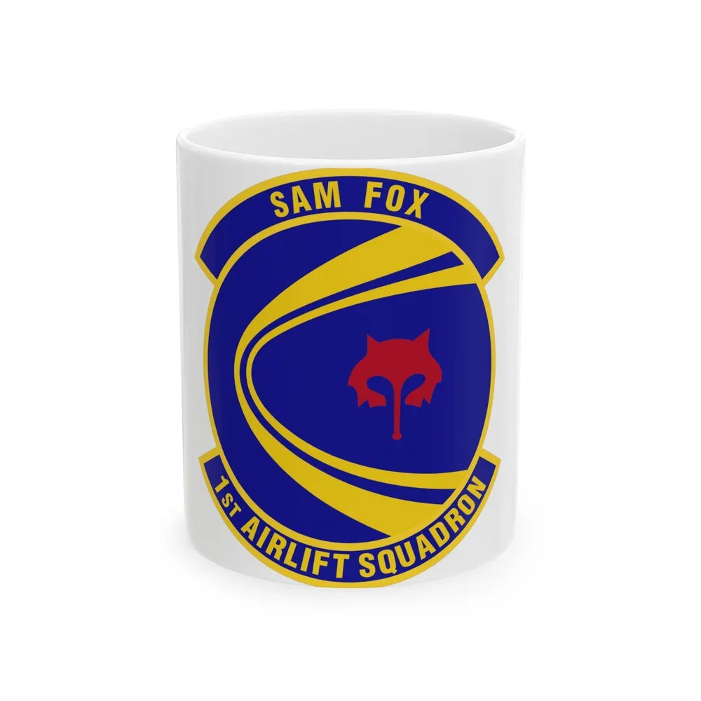 1st Airlift Squadron (U.S. Air Force) White Coffee Mug-11oz-Go Mug Yourself